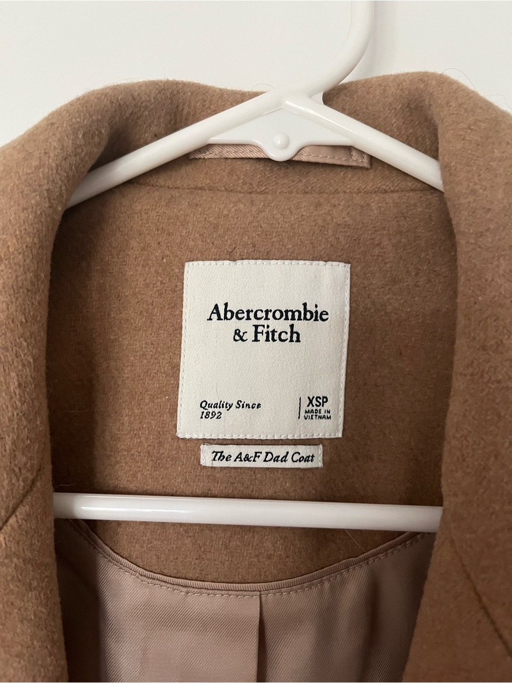 Abercrombie & Fitch Camel Trench Coat - Picture 2 of 3